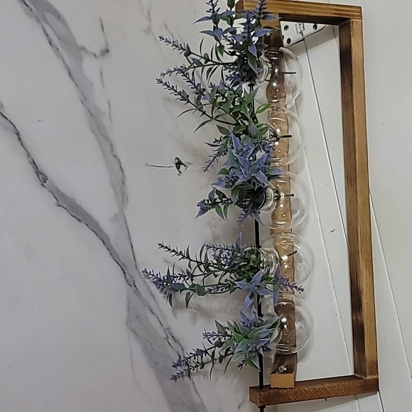 NEW Ivolador Desktop Glass 5 Bulb with Retro Wooden Stand - Picture 3 of 16